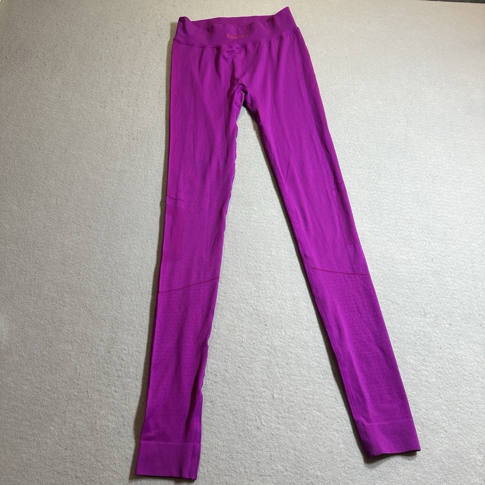 Craft Active Intensity Pants Womens Small Purple Colorblock Baselayer NWT